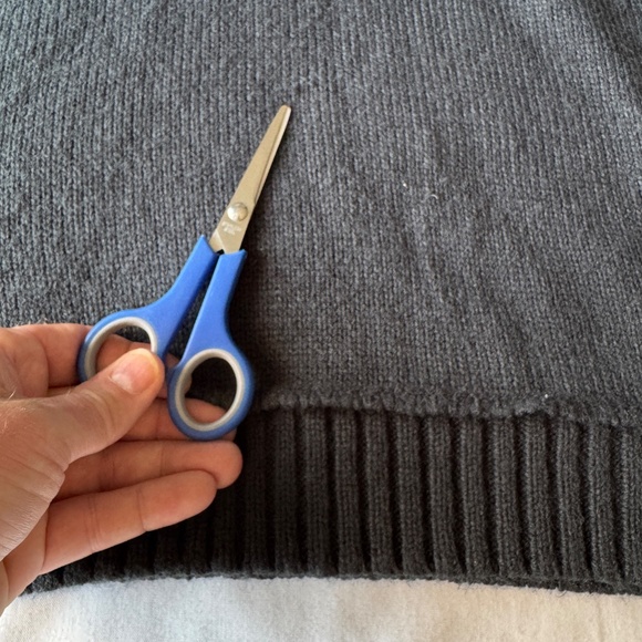 Vintage Midtown Mens Long Sleeve 1/4 Zip Mock Neck Pullover Sweater Green/Gray L - Picture 8 of 14